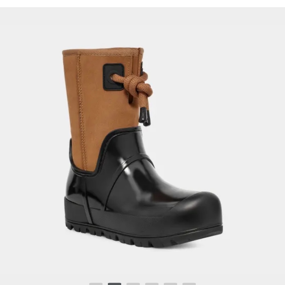 UGG Black and Tan Winter Boots